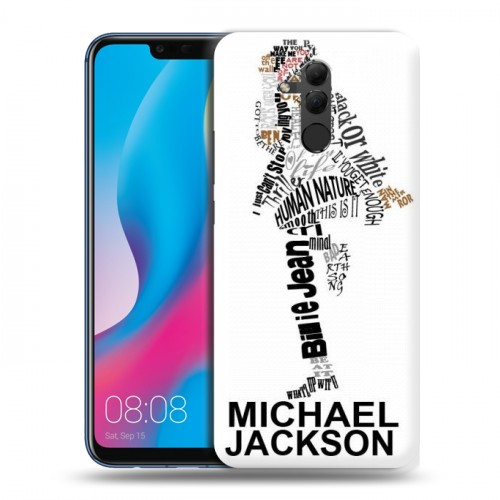 Дизайнерский силиконовый с усиленными углами чехол для Huawei Mate 20 Lite Майкл Джексон