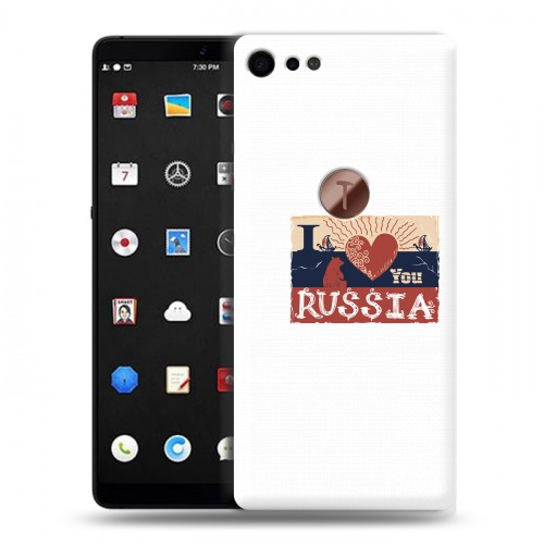 Полупрозрачный дизайнерский пластиковый чехол для Smartisan U3 Pro Российский флаг