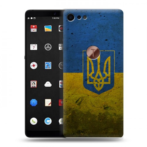 Дизайнерский пластиковый чехол для Smartisan U3 Pro Флаг Украины