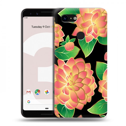 Дизайнерский пластиковый чехол для Google Pixel 3 Люксовые цветы