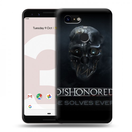 Дизайнерский пластиковый чехол для Google Pixel 3 Dishonored 