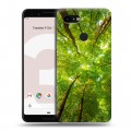 Дизайнерский пластиковый чехол для Google Pixel 3 лес