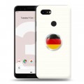 Дизайнерский пластиковый чехол для Google Pixel 3 Флаг Германии