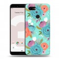 Дизайнерский пластиковый чехол для Google Pixel 3 Причудливые цветы