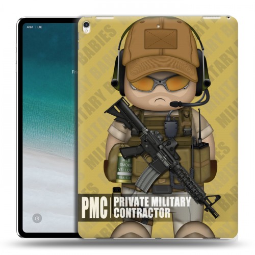 Дизайнерский силиконовый чехол для IPad Pro 12.9 (2018) Армейцы мультяшки