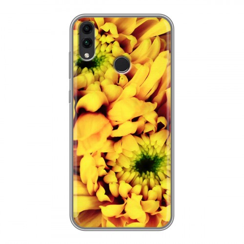 Дизайнерский пластиковый чехол для Huawei Honor 8C Монохромные цветы