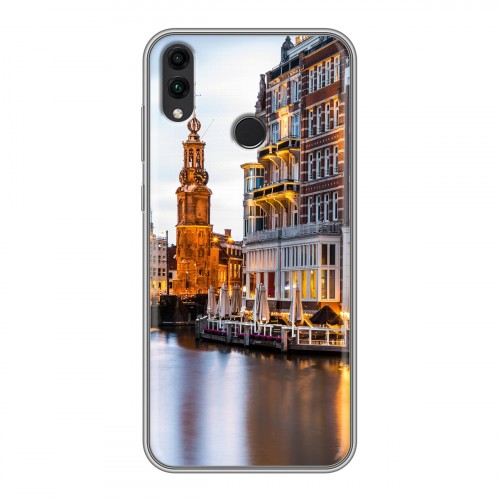 Дизайнерский силиконовый чехол для Huawei Honor 8C амстердам
