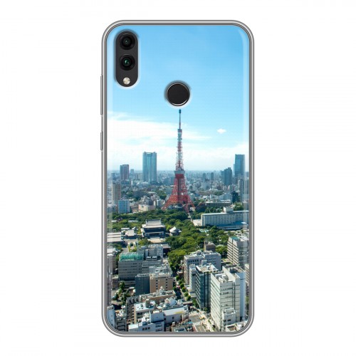 Дизайнерский силиконовый чехол для Huawei Honor 8C Токио