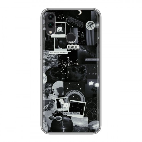 Дизайнерский силиконовый чехол для Huawei Honor 8C Коллаж