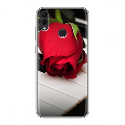 Дизайнерский силиконовый чехол для Huawei Honor 8C Розы