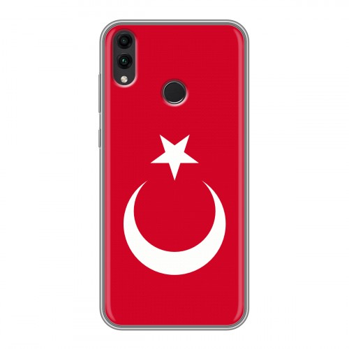 Дизайнерский силиконовый чехол для Huawei Honor 8C Флаг Турции