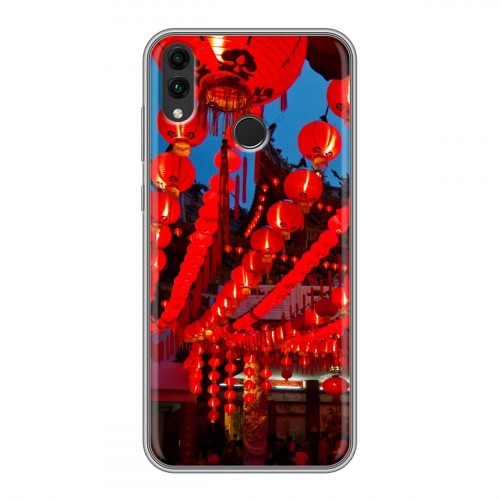 Дизайнерский силиконовый чехол для Huawei Honor 8C Китайский Новый Год