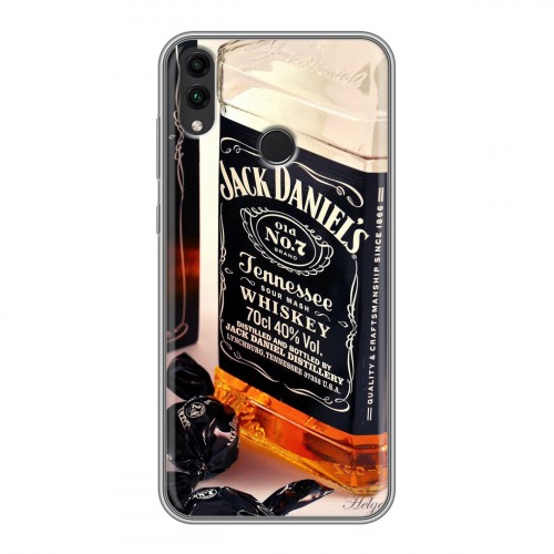 Дизайнерский силиконовый чехол для Huawei Honor 8C Jack Daniels