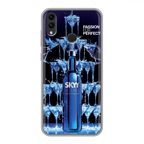 Дизайнерский силиконовый чехол для Huawei Honor 8C Skyy Vodka