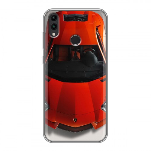 Дизайнерский пластиковый чехол для Huawei Honor 8C Lamborghini