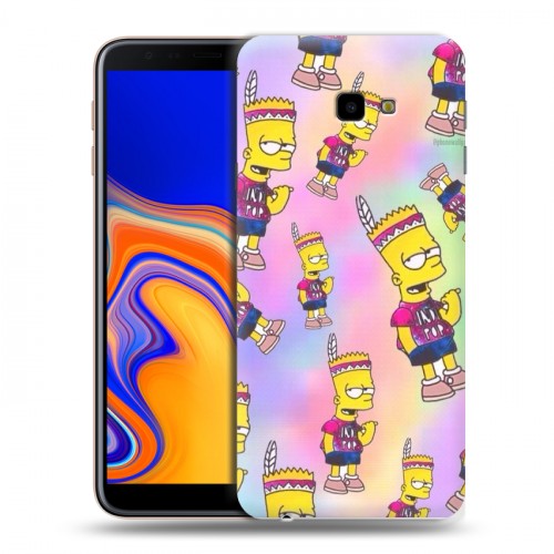 Дизайнерский пластиковый чехол для Samsung Galaxy J4 Plus Симпсоны