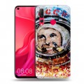 Дизайнерский пластиковый чехол для Huawei Nova 4 Юрий Гагарин