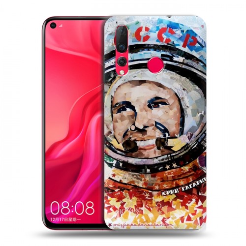 Дизайнерский пластиковый чехол для Huawei Nova 4 Юрий Гагарин