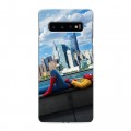 Дизайнерский силиконовый чехол для Samsung Galaxy S10 Человек - паук