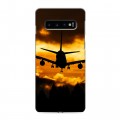 Дизайнерский силиконовый чехол для Samsung Galaxy S10 самолеты