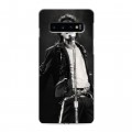 Дизайнерский силиконовый чехол для Samsung Galaxy S10 Майкл Джексон