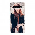 Дизайнерский силиконовый чехол для Samsung Galaxy S10 Эмма Робертс