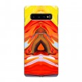 Дизайнерский силиконовый чехол для Samsung Galaxy S10 Цветные агаты