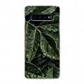 Дизайнерский силиконовый чехол для Samsung Galaxy S10 Нуарные листья