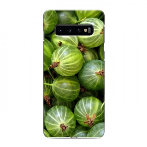 Дизайнерский силиконовый чехол для Samsung Galaxy S10 Ягоды текстуры