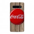 Дизайнерский силиконовый чехол для Samsung Galaxy S10 Coca-cola