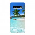 Дизайнерский силиконовый чехол для Samsung Galaxy S10 Пляж