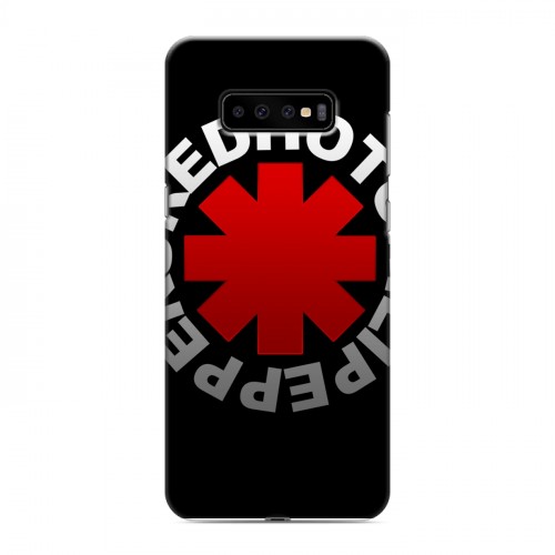 Дизайнерский пластиковый чехол для Samsung Galaxy S10 Plus Red Hot Chili Peppers