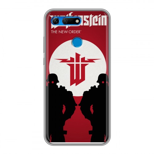 Дизайнерский силиконовый чехол для Huawei Honor View 20 Wolfenstein
