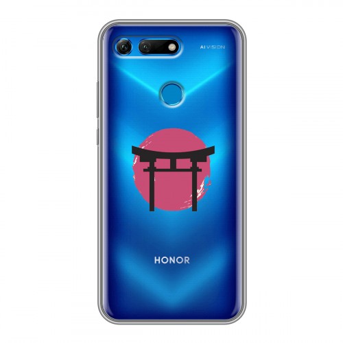 Полупрозрачный дизайнерский пластиковый чехол для Huawei Honor View 20 Прозрачная япония