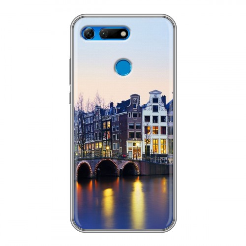 Дизайнерский силиконовый чехол для Huawei Honor View 20 амстердам