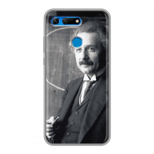 Дизайнерский силиконовый чехол для Huawei Honor View 20 Альберт Эйнштейн