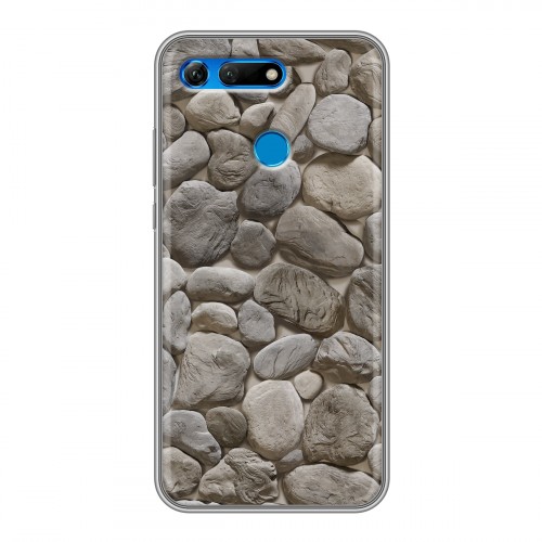 Дизайнерский пластиковый чехол для Huawei Honor View 20 Текстура камня