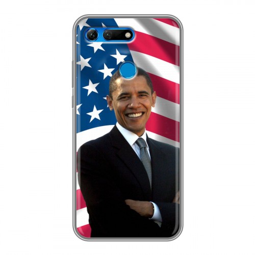 Дизайнерский силиконовый чехол для Huawei Honor View 20 Барак Обама