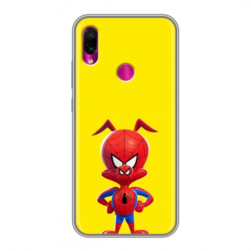 Дизайнерский силиконовый чехол для Xiaomi RedMi Note 7 Человек-паук : Через вселенные