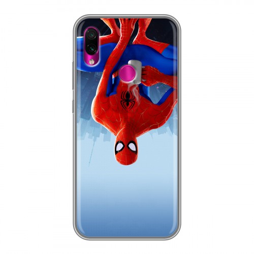 Дизайнерский силиконовый чехол для Xiaomi RedMi Note 7 Человек-паук : Через вселенные