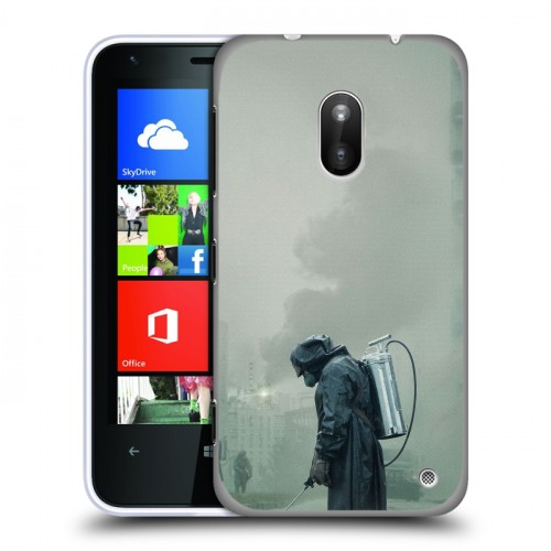 Дизайнерский пластиковый чехол для Nokia Lumia 620 Чернобыль