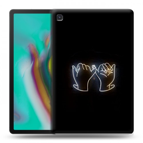 Дизайнерский силиконовый чехол для Samsung Galaxy Tab S5e Неоновые образы