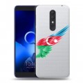 Полупрозрачный дизайнерский пластиковый чехол для Alcatel 1X (2019) Флаг Азербайджана