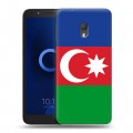 Дизайнерский пластиковый чехол для Alcatel 1C (2019) Флаг Азербайджана