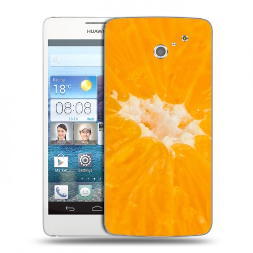 Дизайнерский пластиковый чехол для Huawei Ascend D2 Апельсины