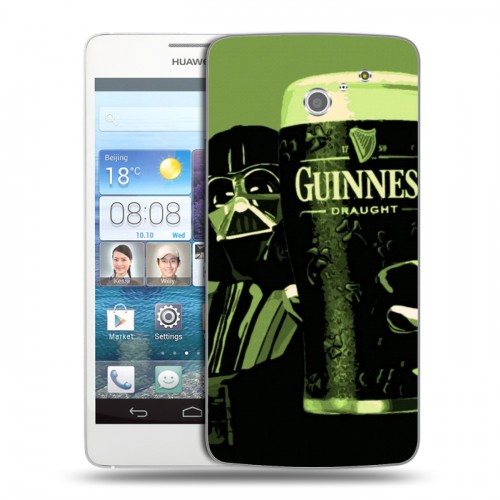 Дизайнерский пластиковый чехол для Huawei Ascend D2 Guinness