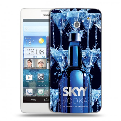 Дизайнерский пластиковый чехол для Huawei Ascend D2 Skyy Vodka