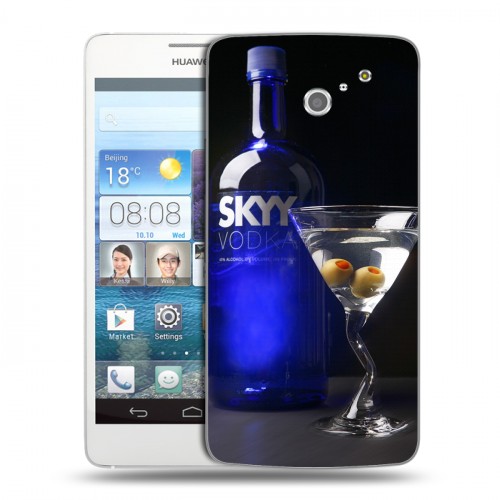 Дизайнерский пластиковый чехол для Huawei Ascend D2 Skyy Vodka