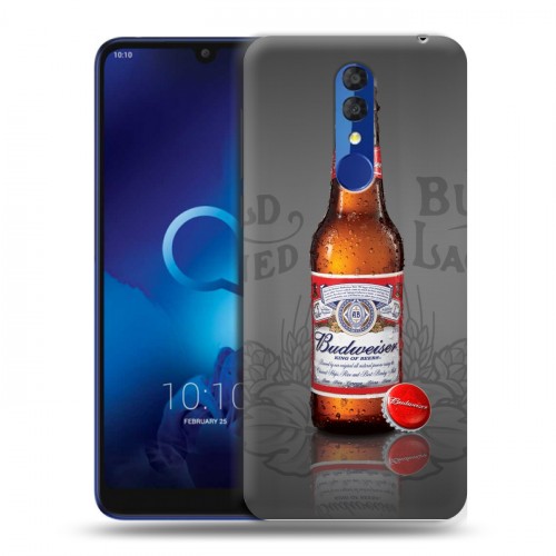 Дизайнерский пластиковый чехол для Alcatel 3 (2019) Budweiser