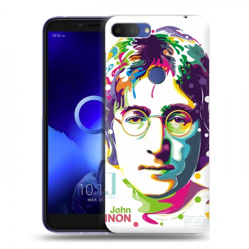 Дизайнерский пластиковый чехол для Alcatel 1S (2019) Джон Леннон